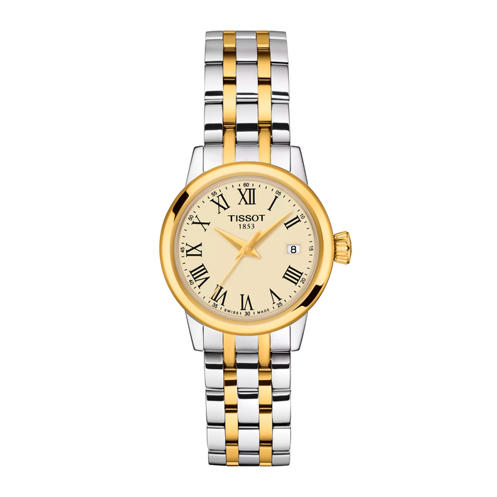 Tissot Classic Dream 28mm dameur i tofarvet stål og guld