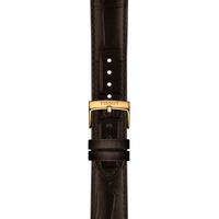 Tissot Classic Dream 40 mm brun læderrem med guldfarvet spænde