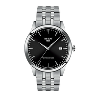 Tissot Classic Dream 40 mm herreur i stål med sort urskive