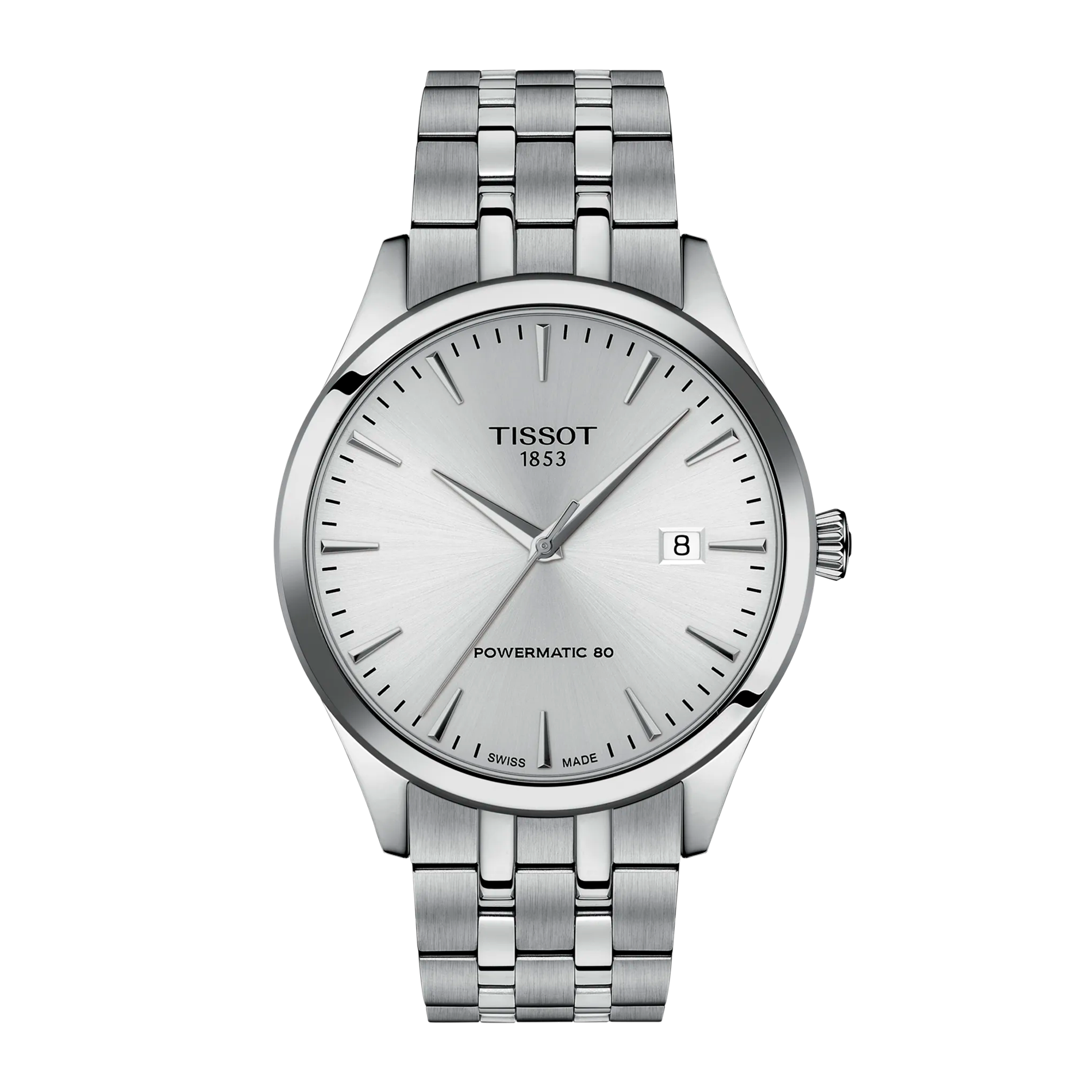 Tissot Classic Dream 40mm herreur i rustfrit stål med sølvfarvet urskive