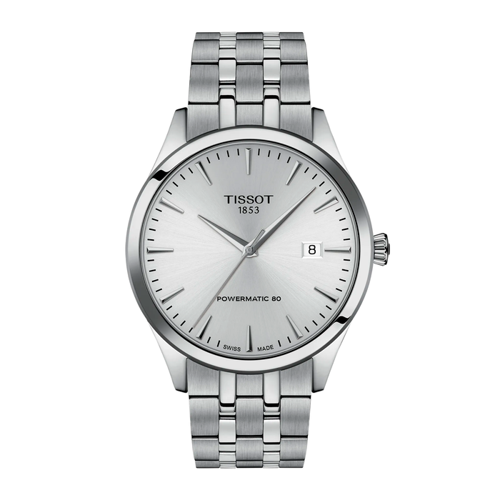 Tissot Classic Dream 40mm herreur i rustfrit stål med sølvfarvet urskive