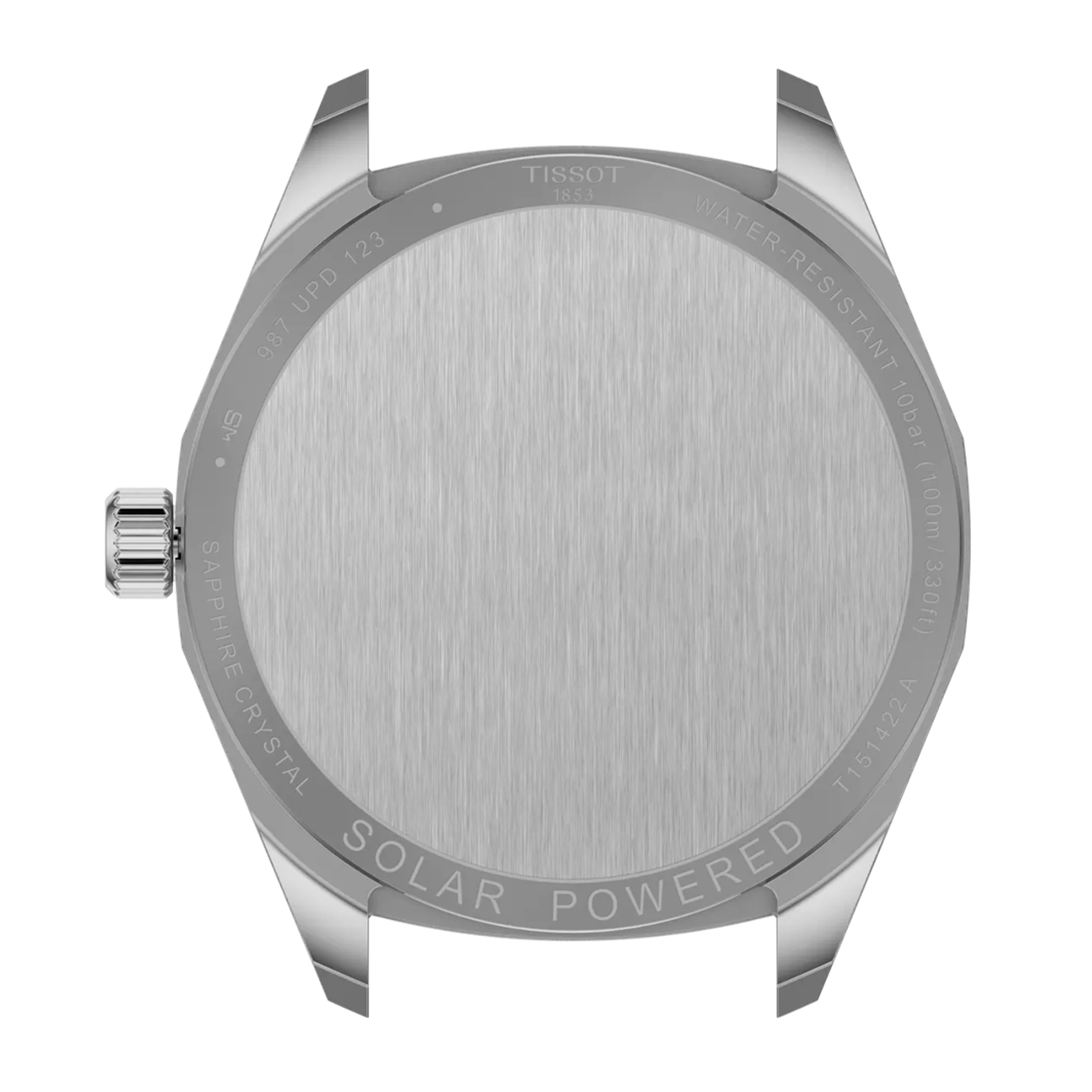 Tissot PRC 100 Solar 39mm herreur i stål med brun læderrem