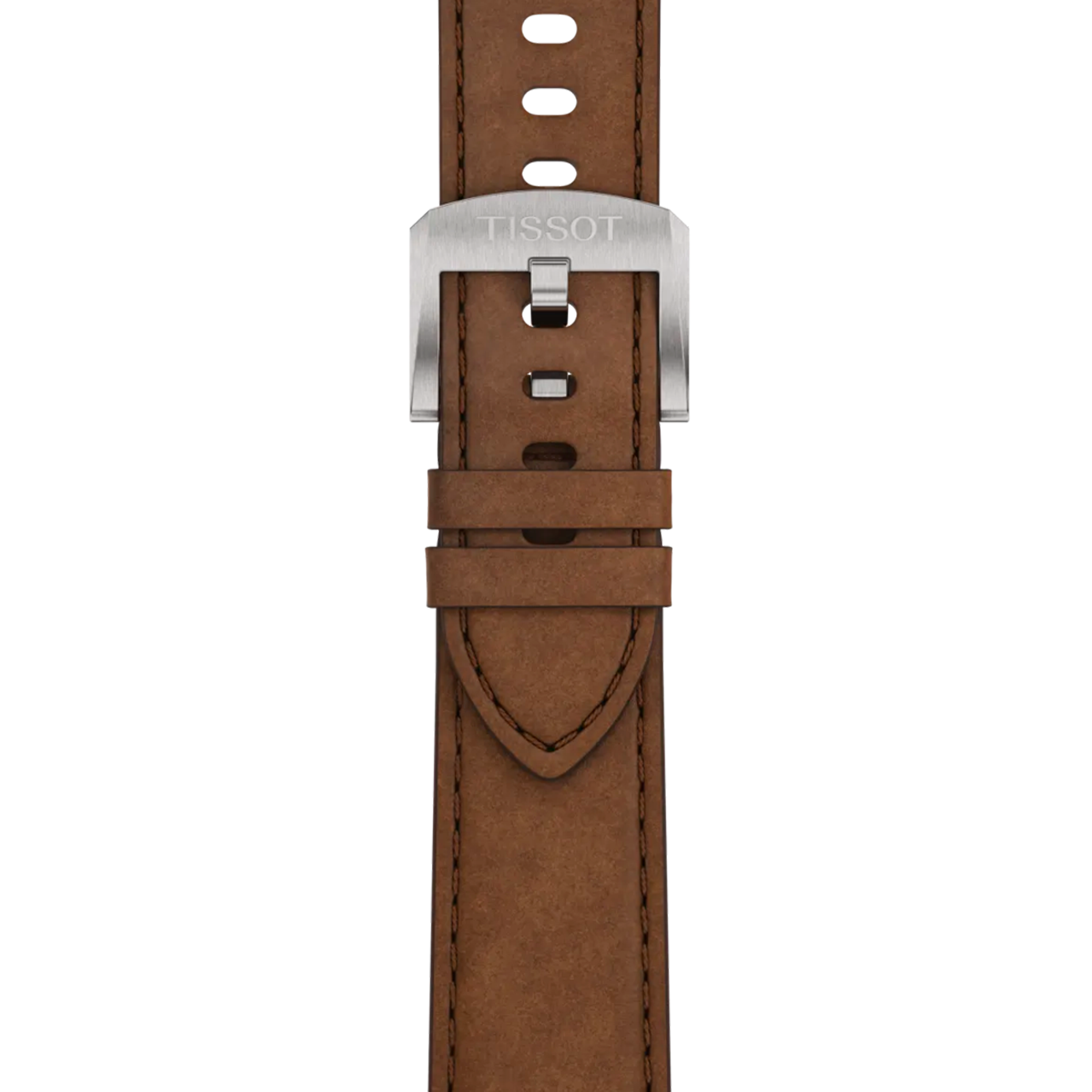 Tissot PRC 100 Solar 39mm herreur i stål med brun læderrem