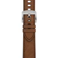 Tissot PRC 100 Solar 39mm herreur i stål med brun læderrem