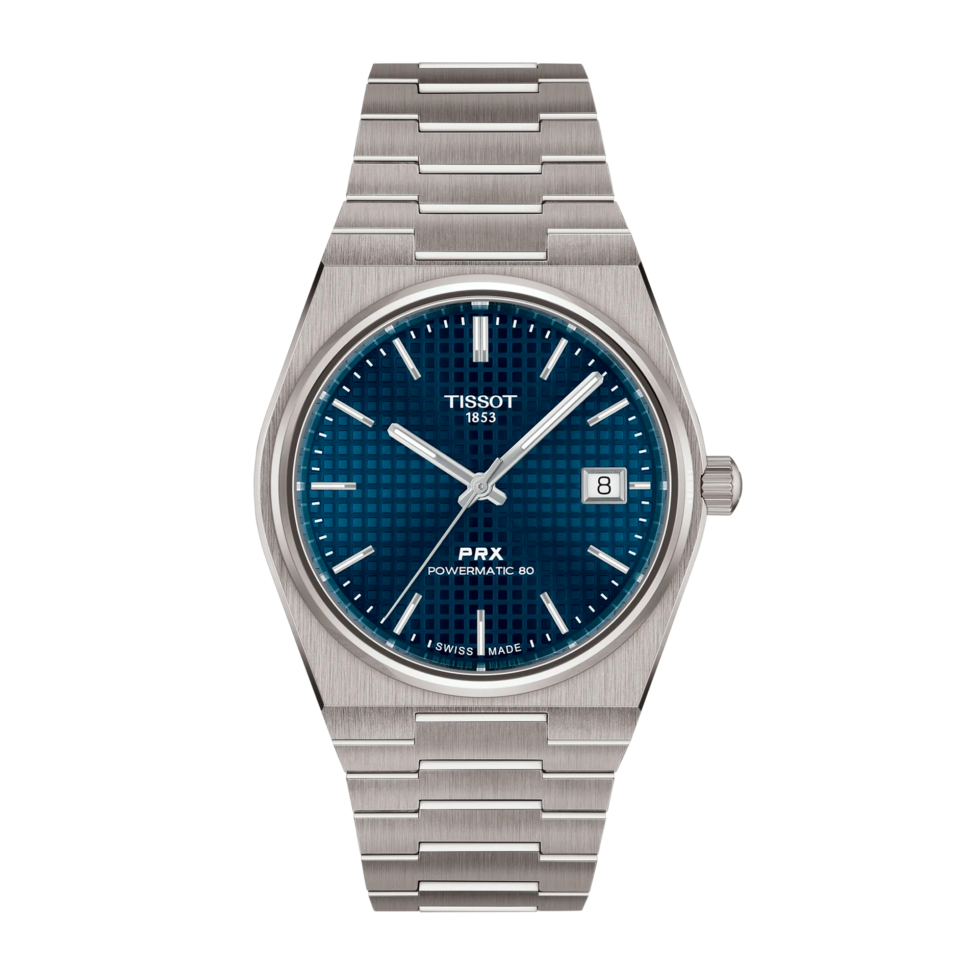 Tissot PRX Titanium 38mm herreur i titanium med blå urskive