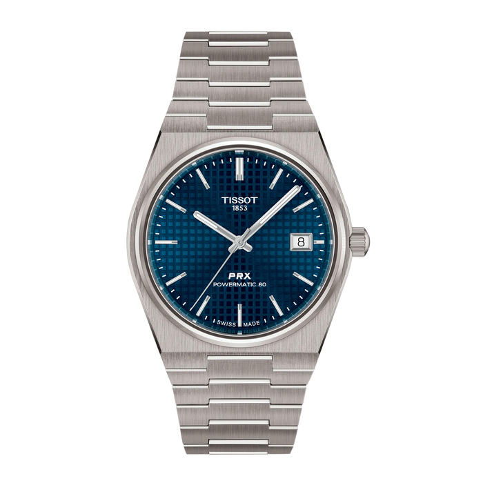 Tissot PRX Titanium 38mm herreur i titanium med blå urskive