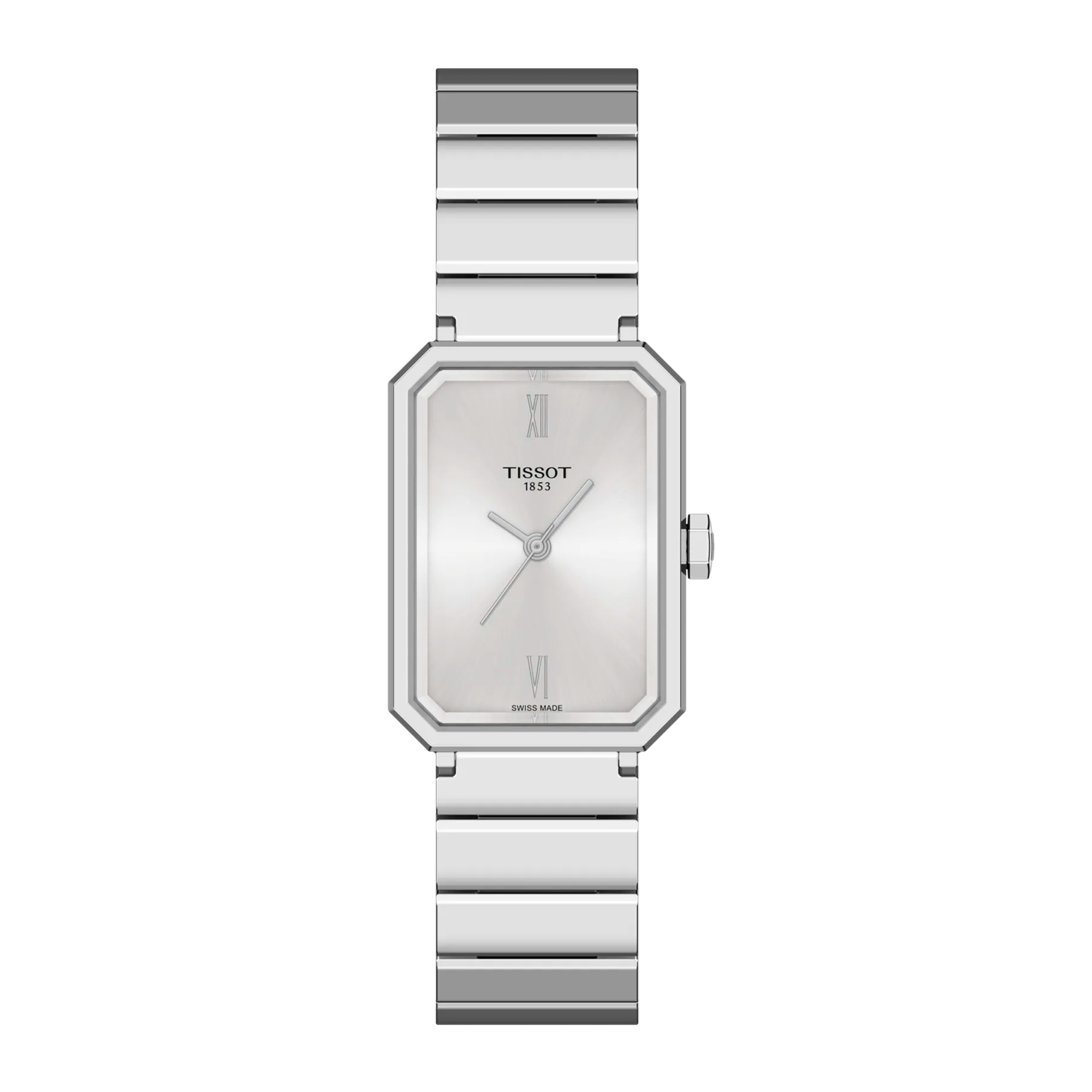 Tissot SRV 30mm dameur i rustfrit stål med sølvfarvet urskive