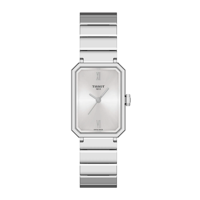 Tissot SRV 30mm dameur i rustfrit stål med sølvfarvet urskive