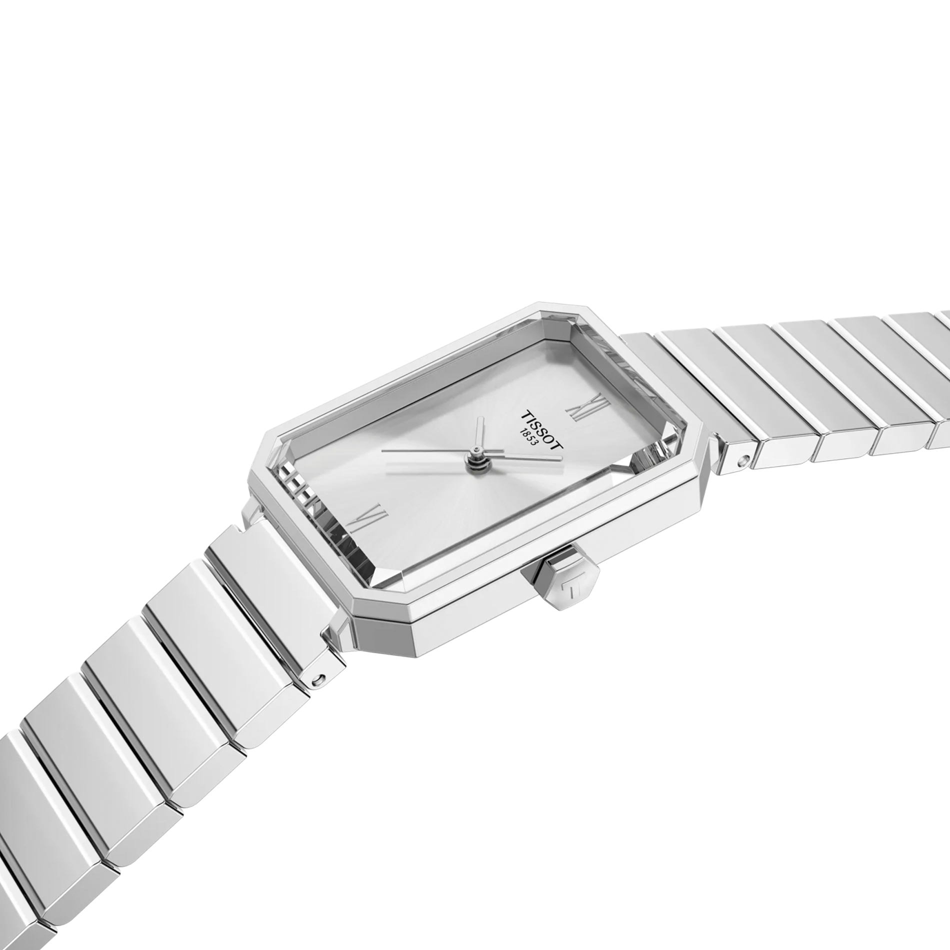 Tissot SRV 30mm dameur i rustfrit stål med sølvfarvet urskive