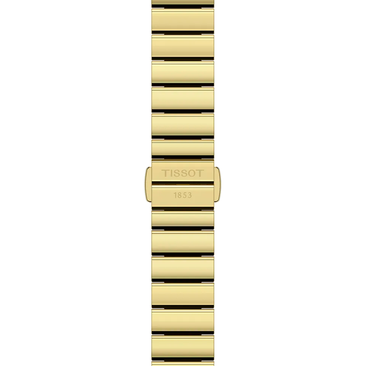 Tissot SRV 30mm dameur i guldfarvet stål med rektangulær urskive