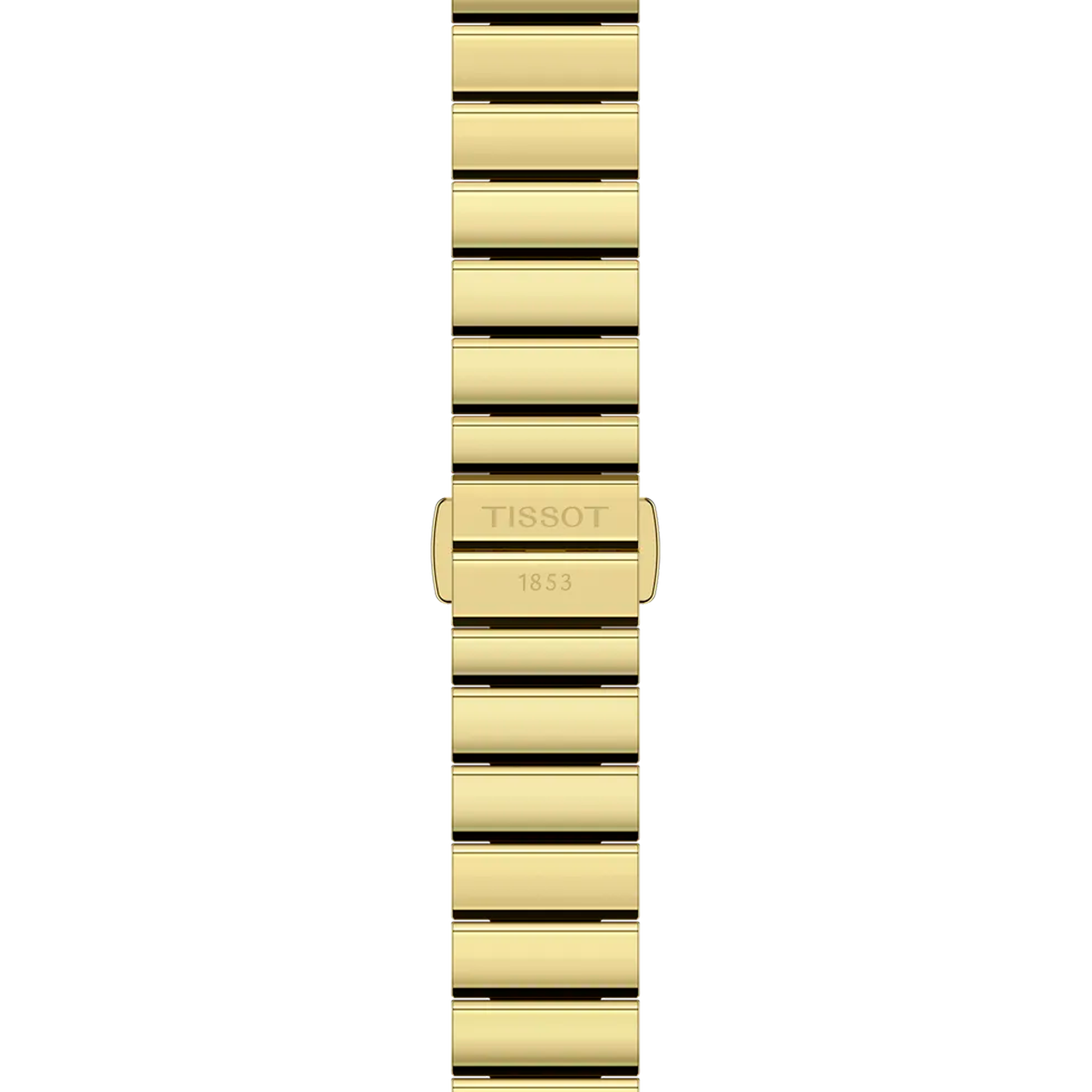 Tissot SRV 30mm dameur i guldfarvet stål med rektangulær urskive