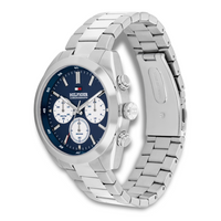 Tommy Hilfiger Hudson 40 mm kronografur i rustfrit stål set fra siden