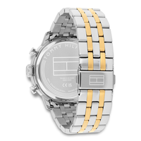 Bagside af Tommy Hilfiger Kent 43 mm herreur i tofarvet stål 1710754