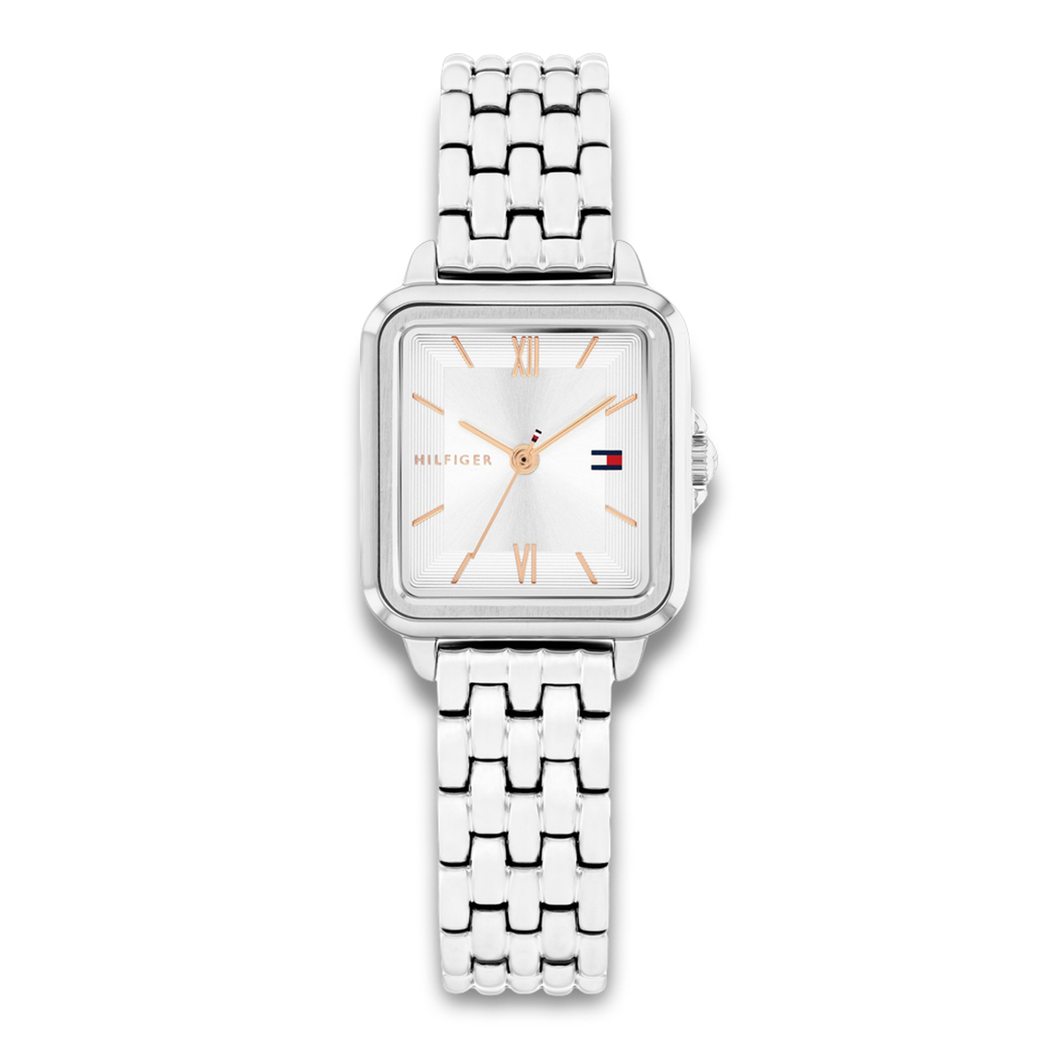 Tommy Hilfiger Mia 22 mm dameur 1782830 med sølvfarvet stållænke og lys urskive