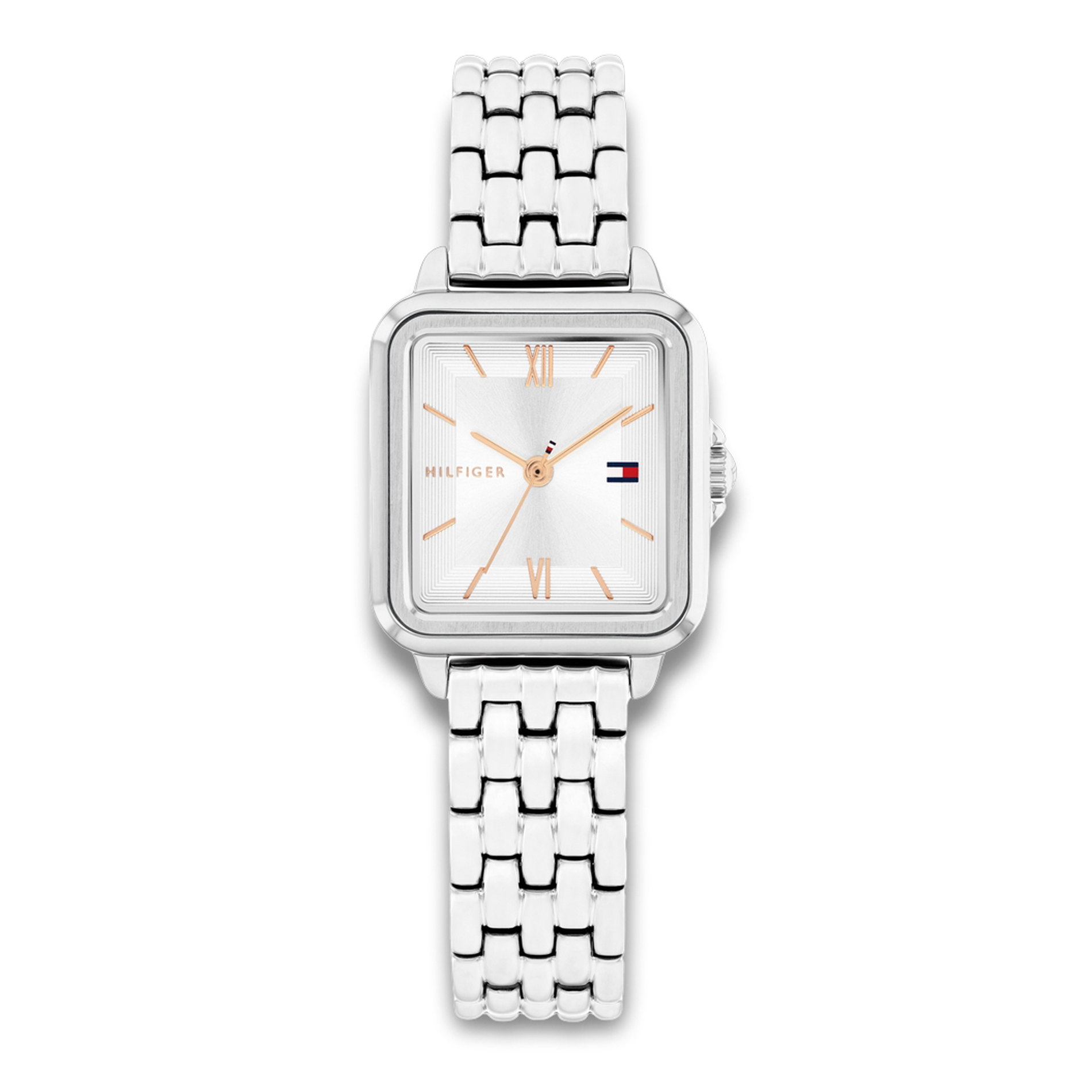 Tommy Hilfiger Mia 22 mm dameur 1782830 med sølvfarvet stållænke og lys urskive
