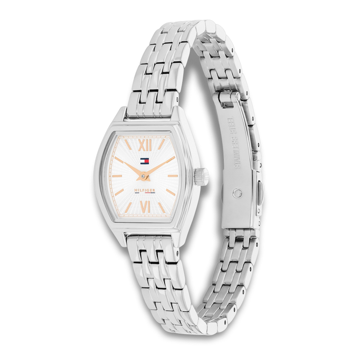 Tommy Hilfiger Norah 21 mm dameur 1782872 set fra vinkel med stållænke
