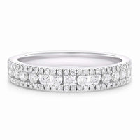 Vanessa alliancering i 18 karat hvidguld med 0,45 carat diamanter