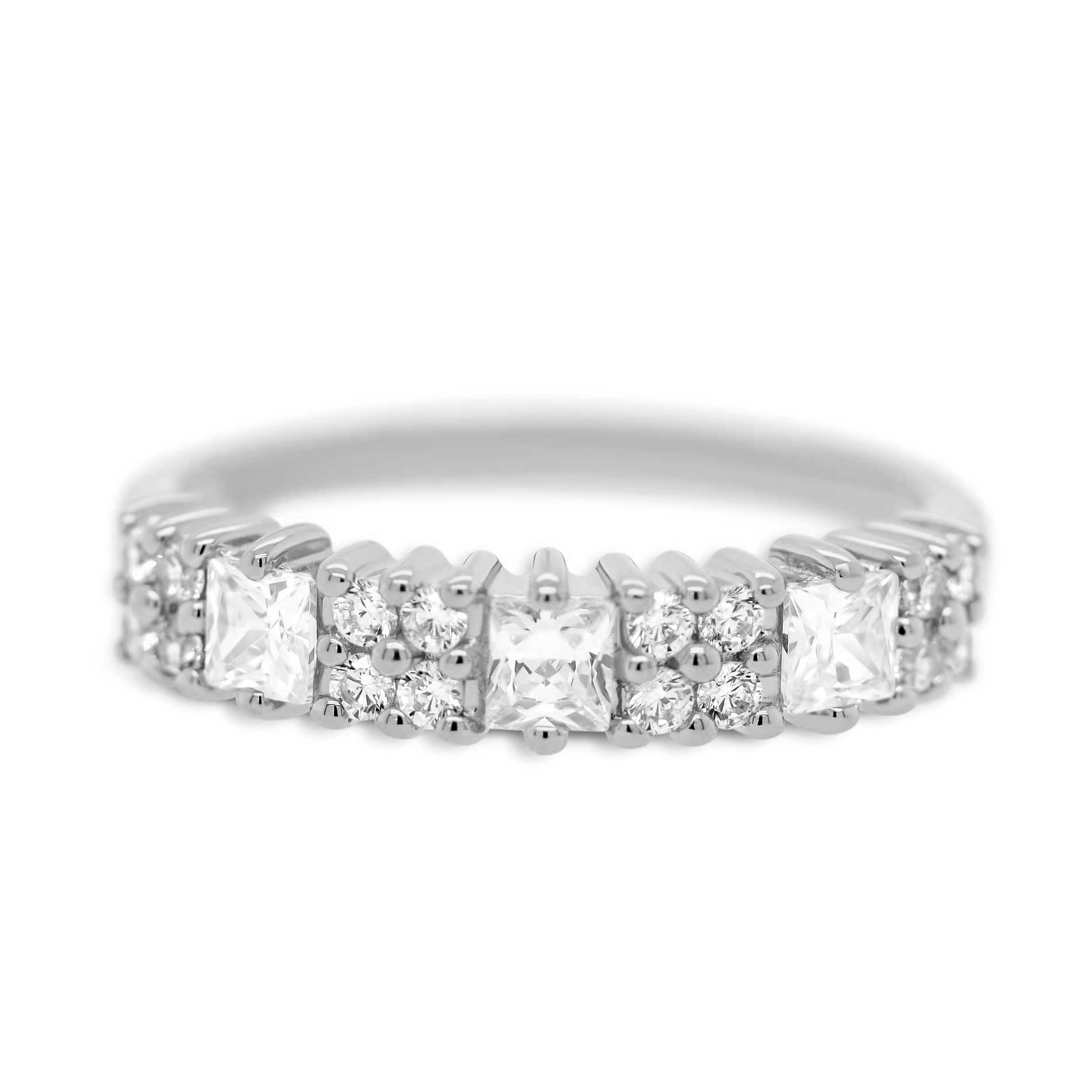 Venice ring i sterling sølv med zirkonia packshot
